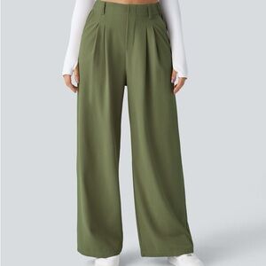 NWT - Halara Flex High Waisted Pocket Wide Leg Waffle Work Pants - Tall